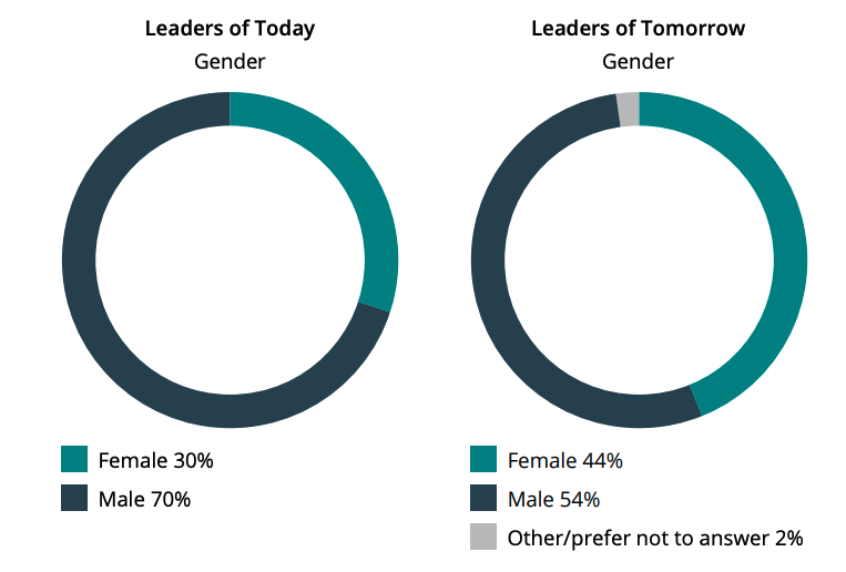 Leaders of Today and Leaders of Tomorrow by Gender