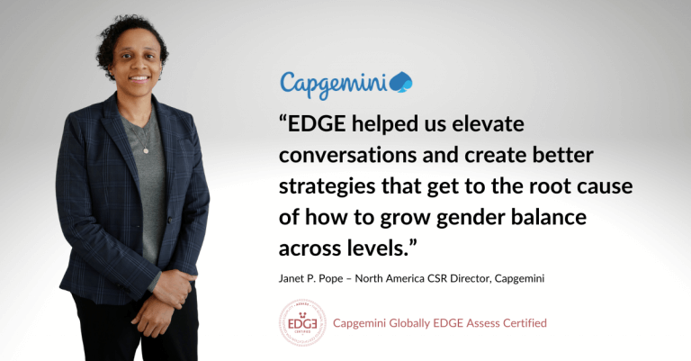 Capgemini Globally EDGE Assess Certified, Janet P. Pope