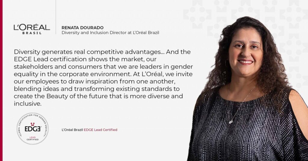 L’Oréal Brazil EDGE Lead certification Renata Dourado